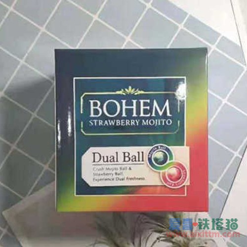 BOHEM宝恒鸡尾酒草莓双爆铁盒装 